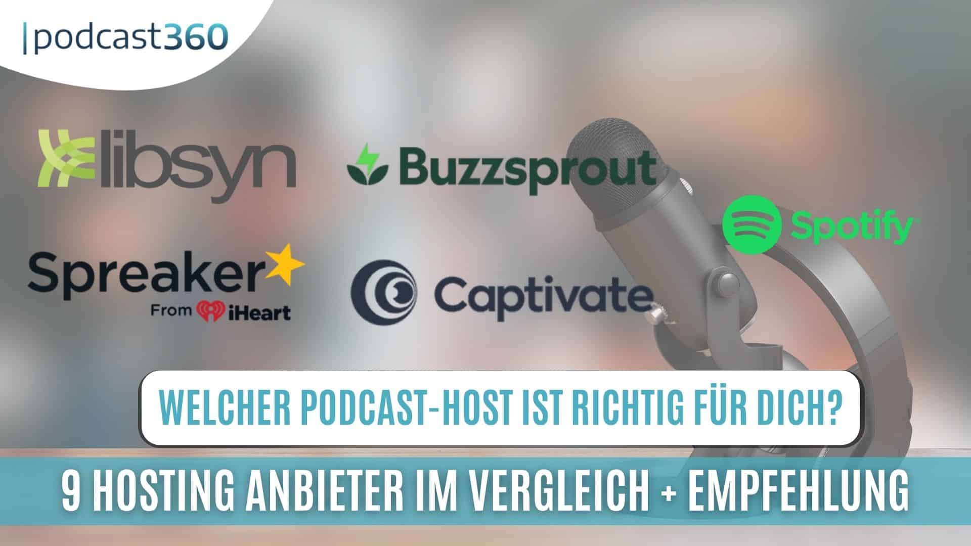 Vergleich von Podcast-Hosting-Anbietern für deutsche Podcaster