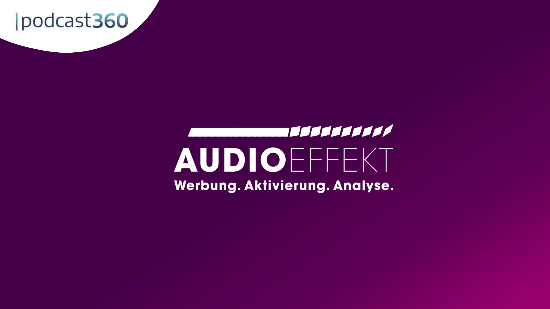 Audio Effekt Logo mit dem Slogan